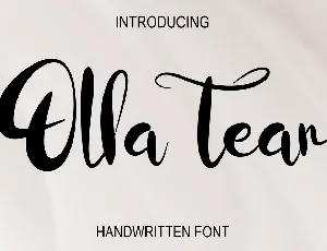 Olla Tear font