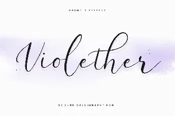 Violether Calligraphy font