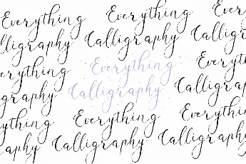 Violether Calligraphy font