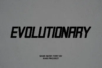 Evolutionary font