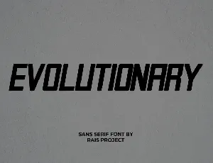 Evolutionary font