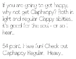 Claphappy Light font