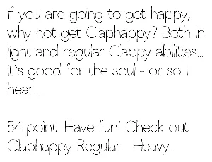 Claphappy Light font