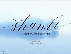 Shanti Script font