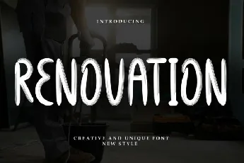 Renovation Brush font