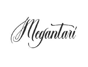 Megantari Script font