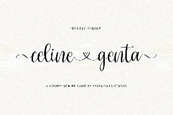 Celine Genta font