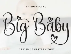 Big Baby Calligraphy font