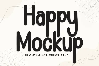 Happy Mockup Display font