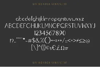 Livingston Demo font