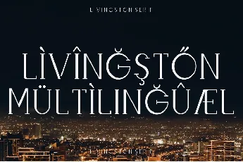 Livingston Demo font