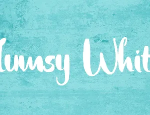 Clumsy White font