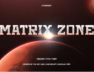 Matrix Zone font