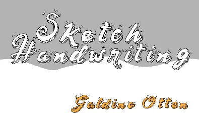 Sketch Handwriting font