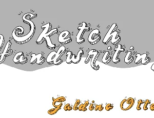 Sketch Handwriting font