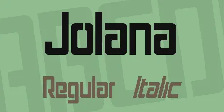 Jolana font