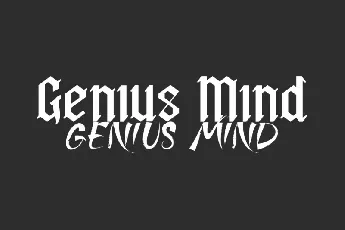 Genius Mind font