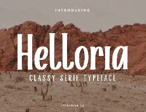 Helloria Classy Serif font