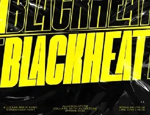 Blackheat Sans Serif font
