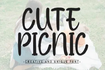 Cute Picnic Display font