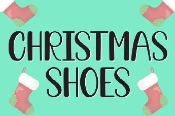 Christmas Shoes Display font