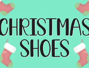 Christmas Shoes Display font