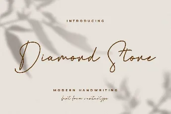 Diamond Stone font