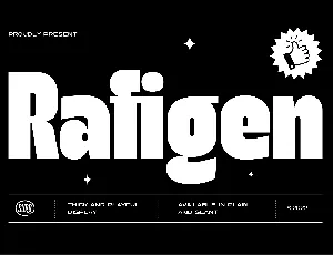 Rafigen font