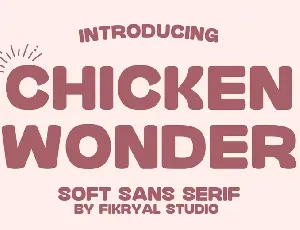 Chicken Wonder font