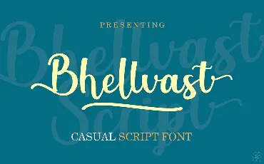 Bhellvast Casual Script font