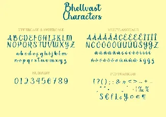 Bhellvast Casual Script font