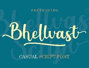 Bhellvast Casual Script font