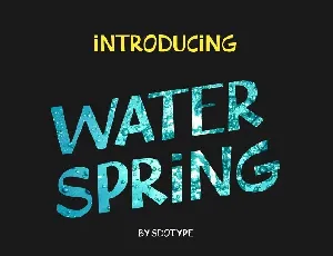 WaterSpring font