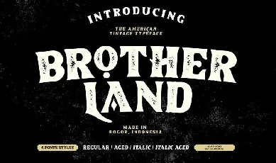 Brotherland American Vintage font