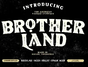 Brotherland American Vintage font