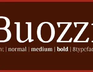 Buozzi Family font