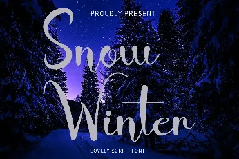 Snow Winter font