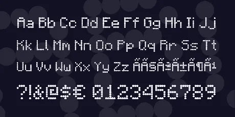 Minecart LCD font