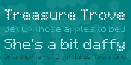 Minecart LCD font