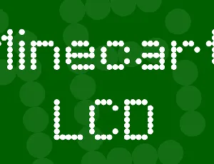 Minecart LCD font