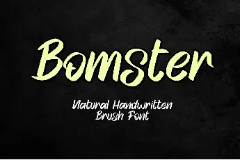 Bomster font