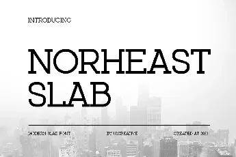 NORHEASTSLAB font