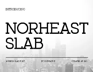 NORHEASTSLAB font