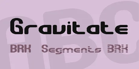 Gravitate font