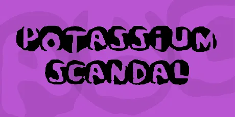 Potassium Scandal font