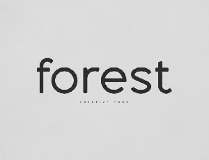 Forest font