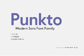 Punkto Family font