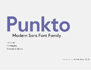 Punkto Family font