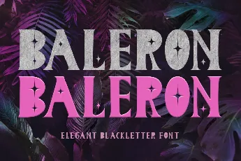 Baleron font