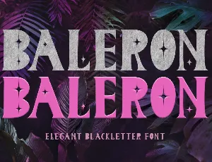 Baleron font